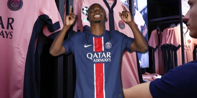 Willian Pacho presentó la nueva indumentaria que ocupará el PSG