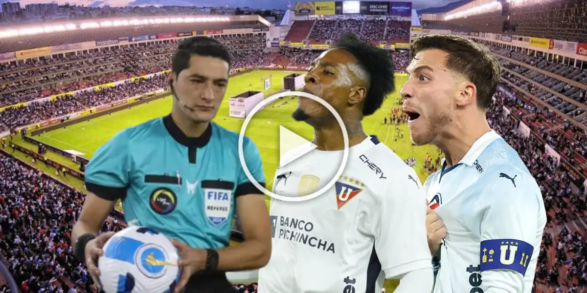 (VIDEO) No pudo contener el enojo, el jugador de Liga de Quito que arremetió contra los árbitros