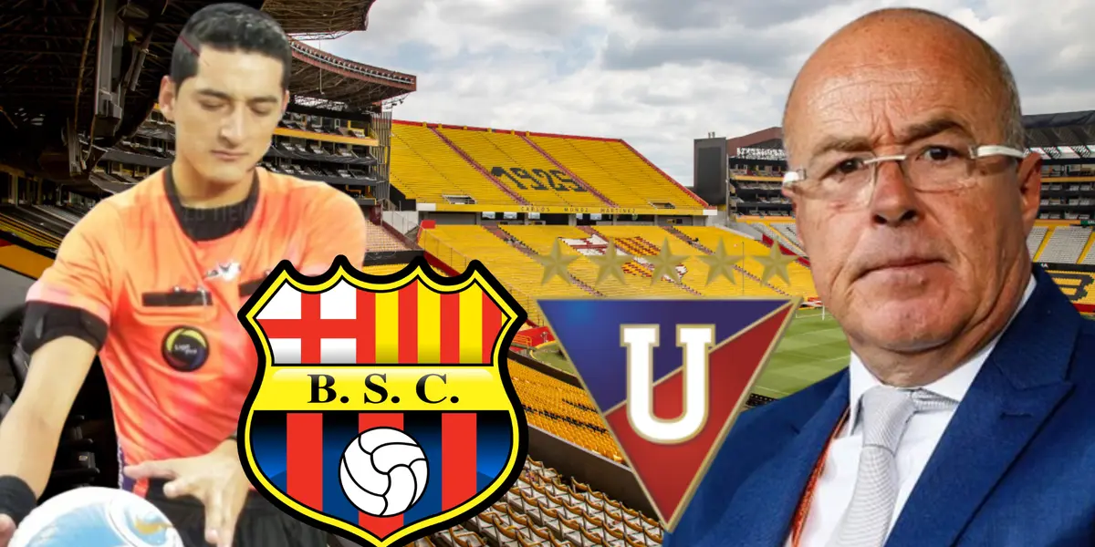 Habrían escogido a un hincha de Barcelona SC, Jorge Célico ya se quejó y pitaría en el LDU vs BSC