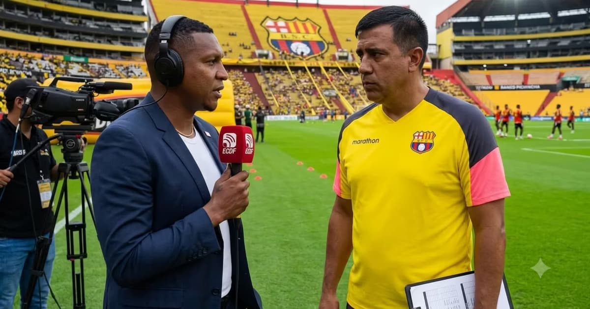 Máximo Banguera hablando con César Farías
