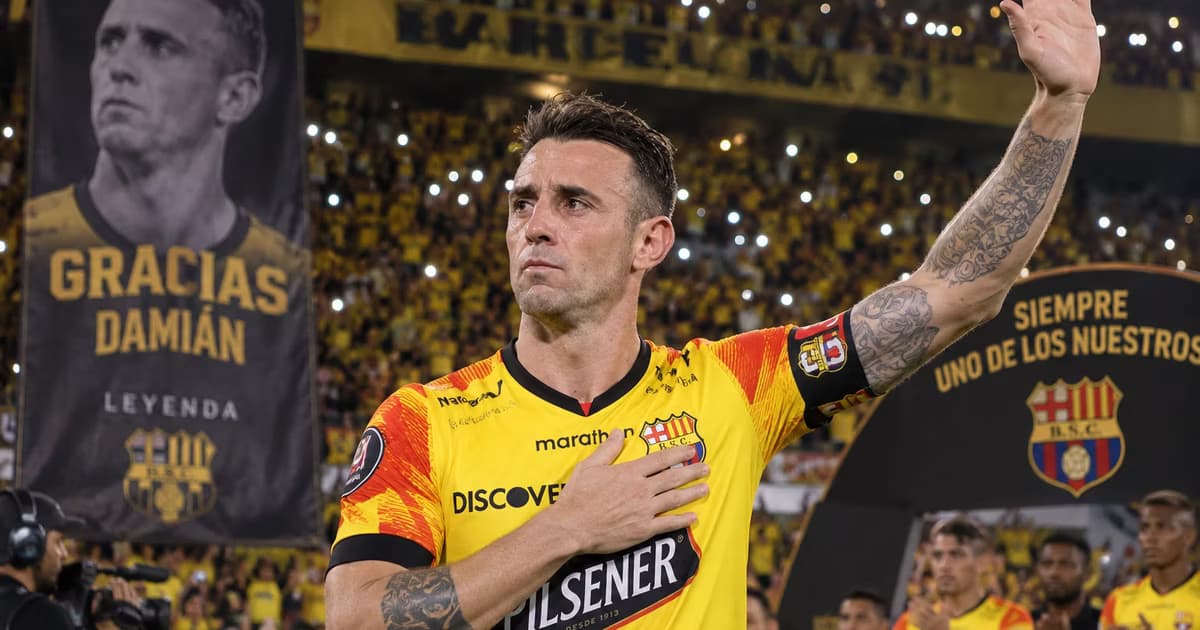 Damían Díaz en su despedida de BSC