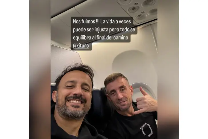 Damián Díaz viajando a Argentina