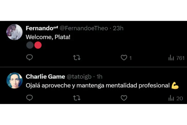 Tuits en en el post de Bienvenida de Flamengo a Gonzalo Plata