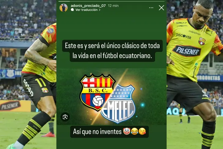 Imagen que subió Adonis Preciado a su cuenta de Instagram