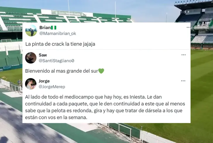 Comentarios de los hinchas de Banfield sobre Damián Díaz (Foto tomada de X)