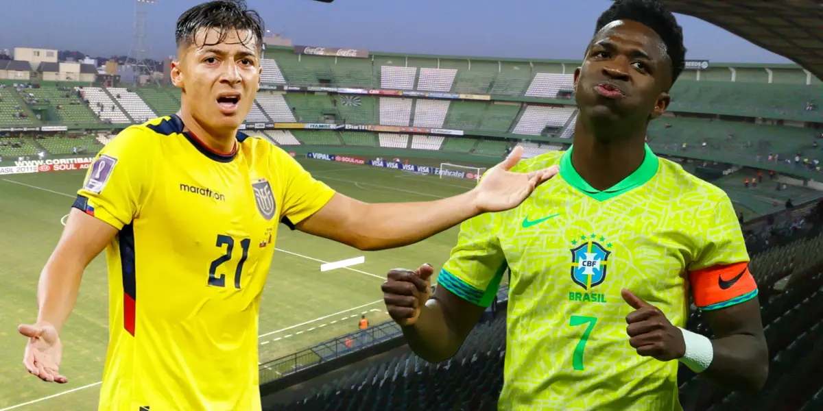 Alan Franco y Vinícius Júnior (Foto tomada de: Curitiba/DirecTV/Selección Brasil)