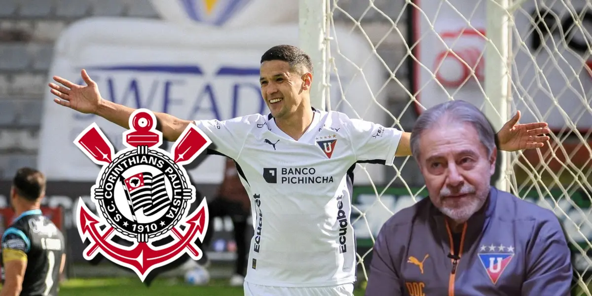 La decisión que tomó Liga de Quito con Álex Arce, luego que Corinthians puso 5 millones