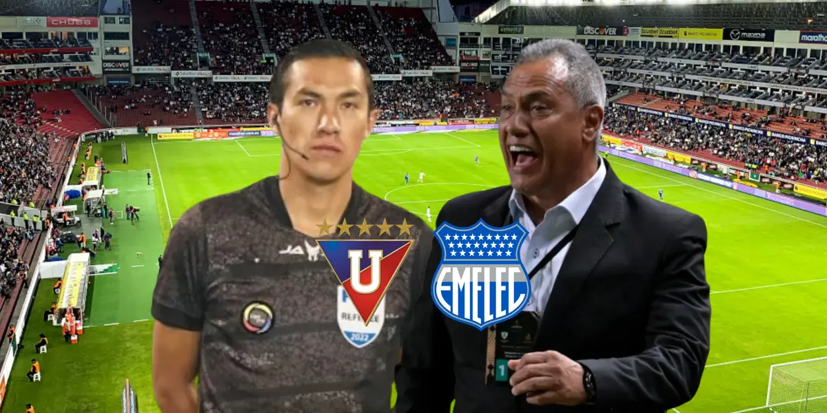 Se filtró, las palabras de grueso calibre que Hernán Torres le dijo al árbitro del LDU vs Emelec