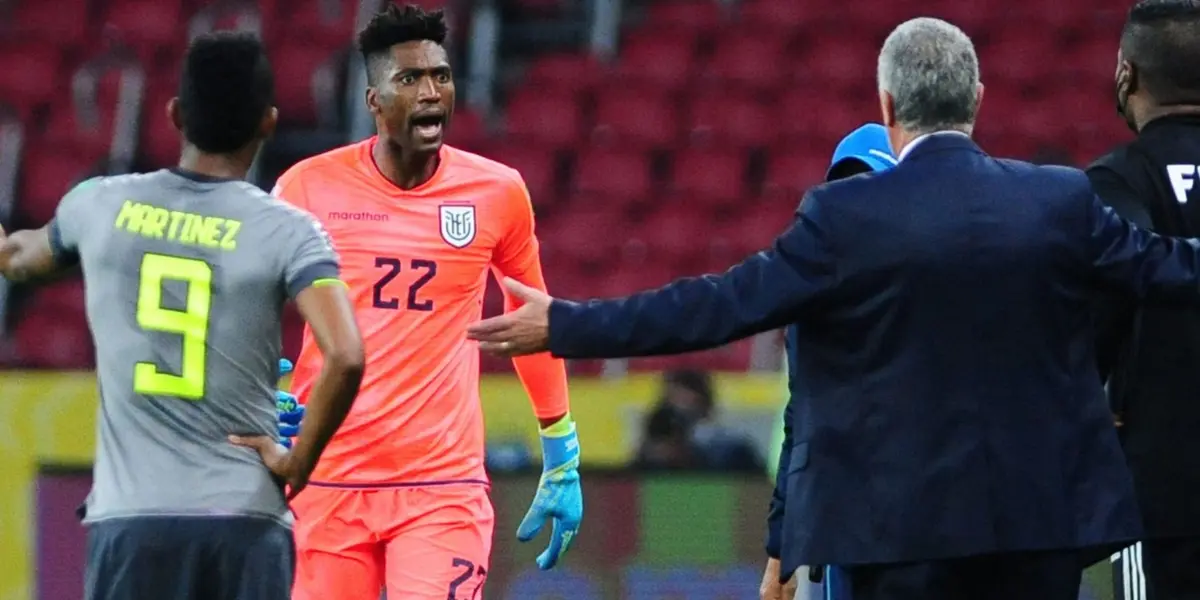 Alexander Domínguez es de las grandes ausencias de la Selección Ecuatoriana pero el portero contestó por qué no estará ante Paraguay y Argentina