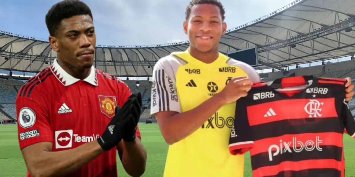 Anthony Martial y Gonzalo Plata (Foto tomada de: Maracaná/Gonzalo Plata/Transfermarkt)