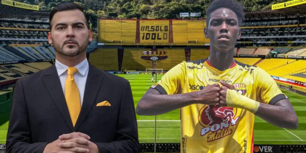 Antonio Álvarez y Allen Obando (Foto tomada de: Barcelona SC/API) 