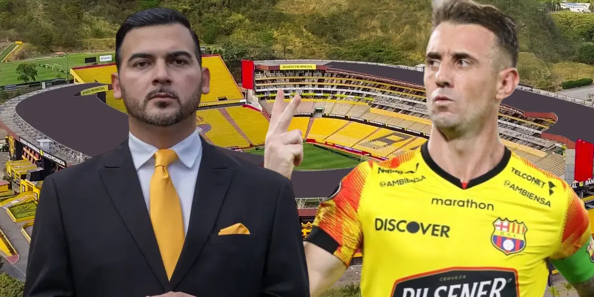 Antonio Álvarez y Damián Díaz (Foto tomada de: Barcelona SC/API)