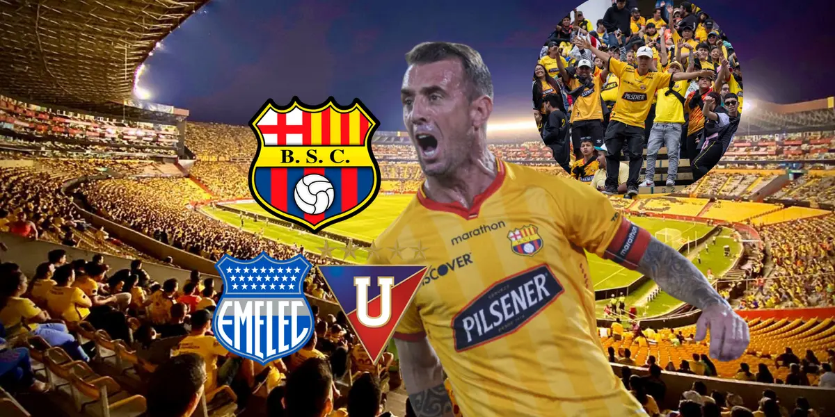 Apenas llegó a Barcelona SC y ni le importó Emelec, ni tampoco Liga de Quito