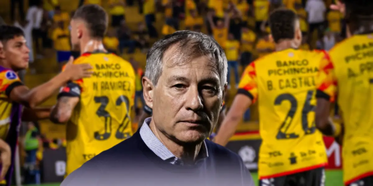 Ariel Holan durante cotejo de Barcelona SC (Fuente: Hola News / Barcelona SC)