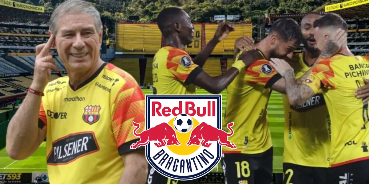 Ariel Holan y jugadores de Barcelona SC (Foto tomada de: Barcelona SC/API/ESPN)