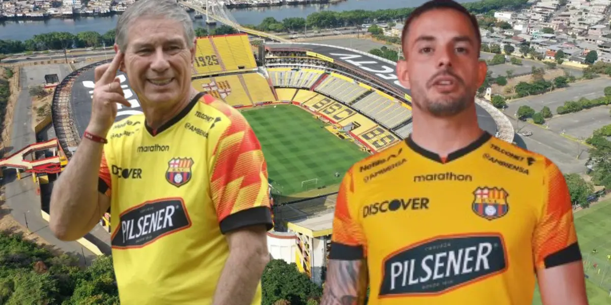 Ariel Holna y Octavio Rivero (Foto tomada de: Barcelona SC)