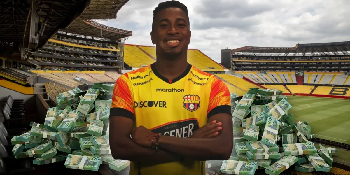 Bryan Carabalí en Barcelona SC (Fuente: Primicias / Barcelona SC)