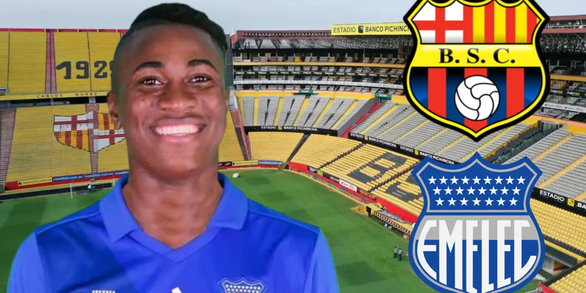 Aunque ya ni entrena con Emelec, pero la razón por la que Bryan Carabalí rechazó a Barcelona SC