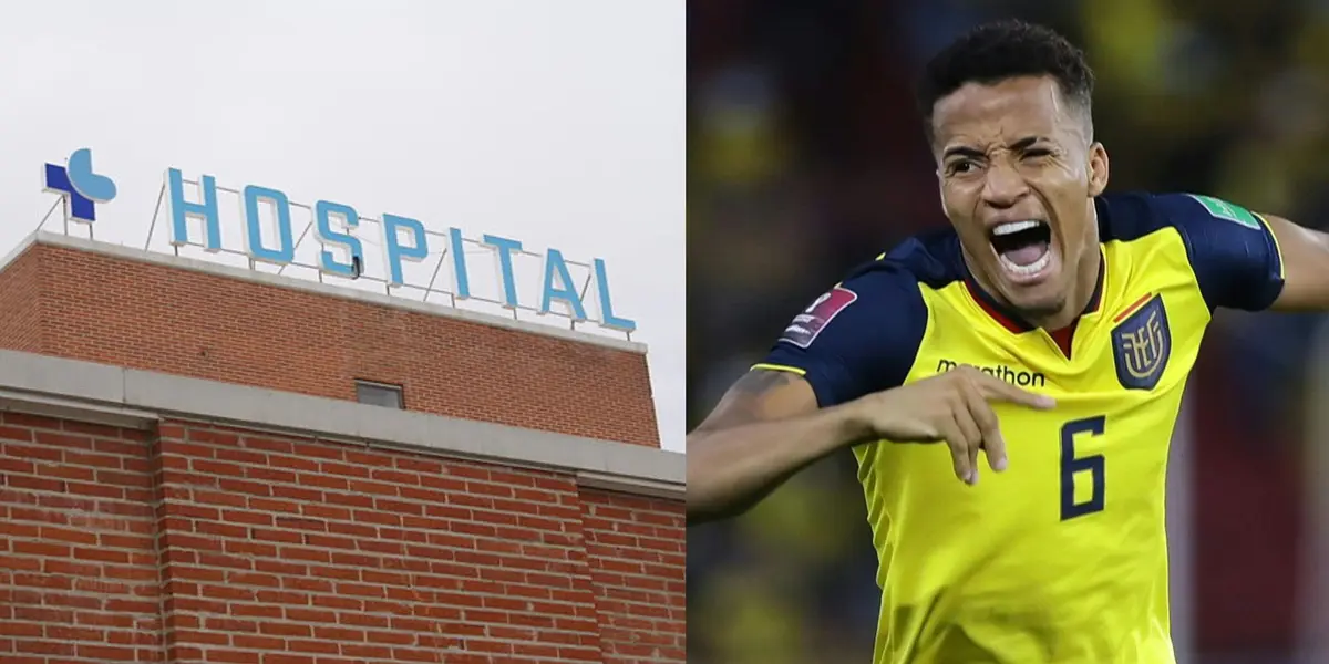 Byron Castillo fue operado y subieron imágenes del jugador en el hospital