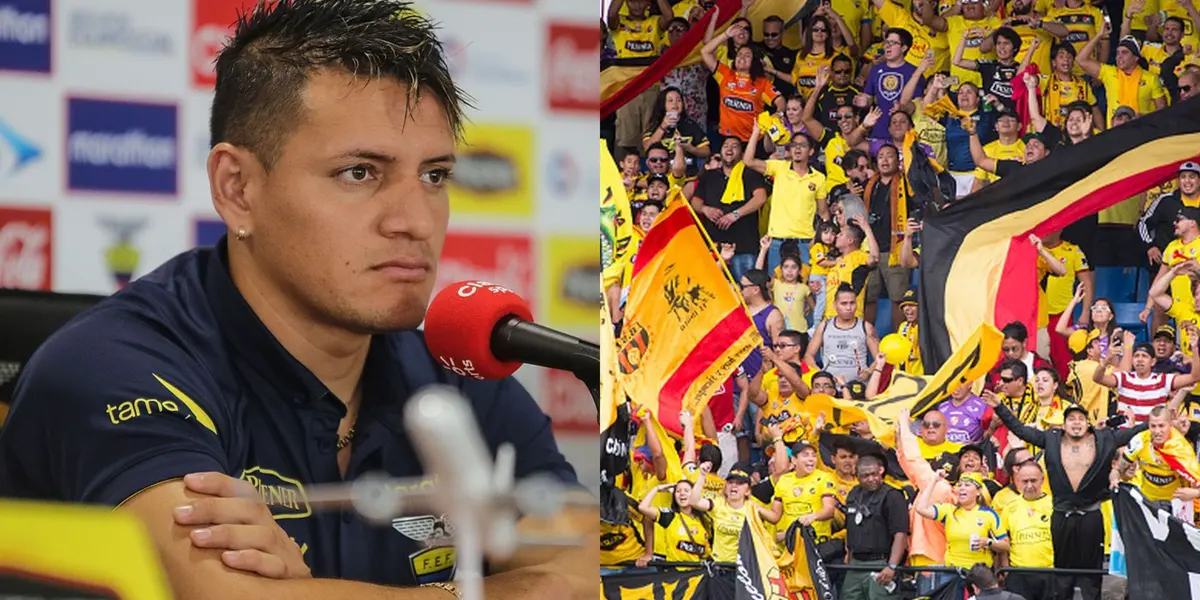 Carlos Garcés estuvo presente en el Monumental para mirar el cotejo Barcelona SC ante 9 de Octubre y así lo trataron