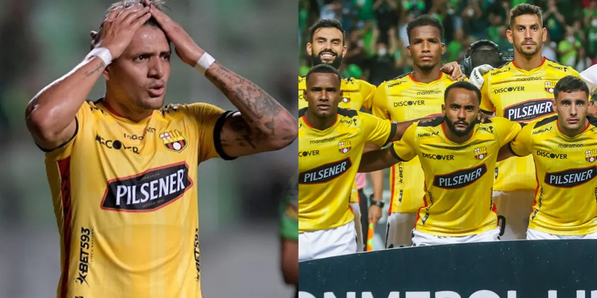 Carlos Garcés no pudo concretar el tanto de la victoria para Barcelona SC desde el punto penal, sin embargo la responsabilidad la tenía otro jugador