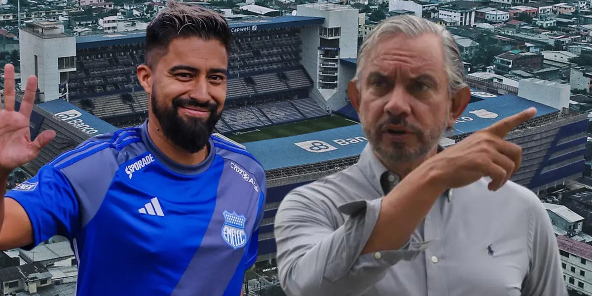 Christian Noboa y José Pileggi (Foto tomada de: Wikipedia/Emelec)