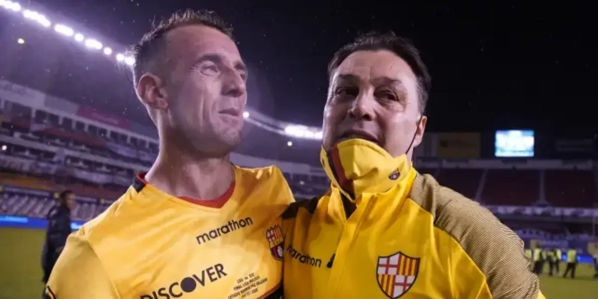 (VIDEO) La reacción de Alfaro Moreno ante la salida de Damián Díaz, que lo había renovado en Barcelona SC