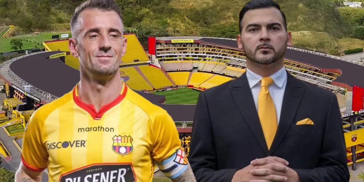 Damián Díaz y Antonio Álvarez (Foto tomada de: Barcelona SC/API)