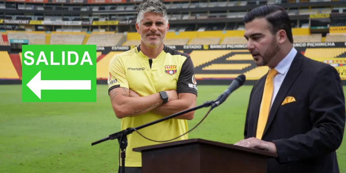 Diego López posando con el buzo de BSC, al lado Antonio Álvarez. FOTO: Primicias 