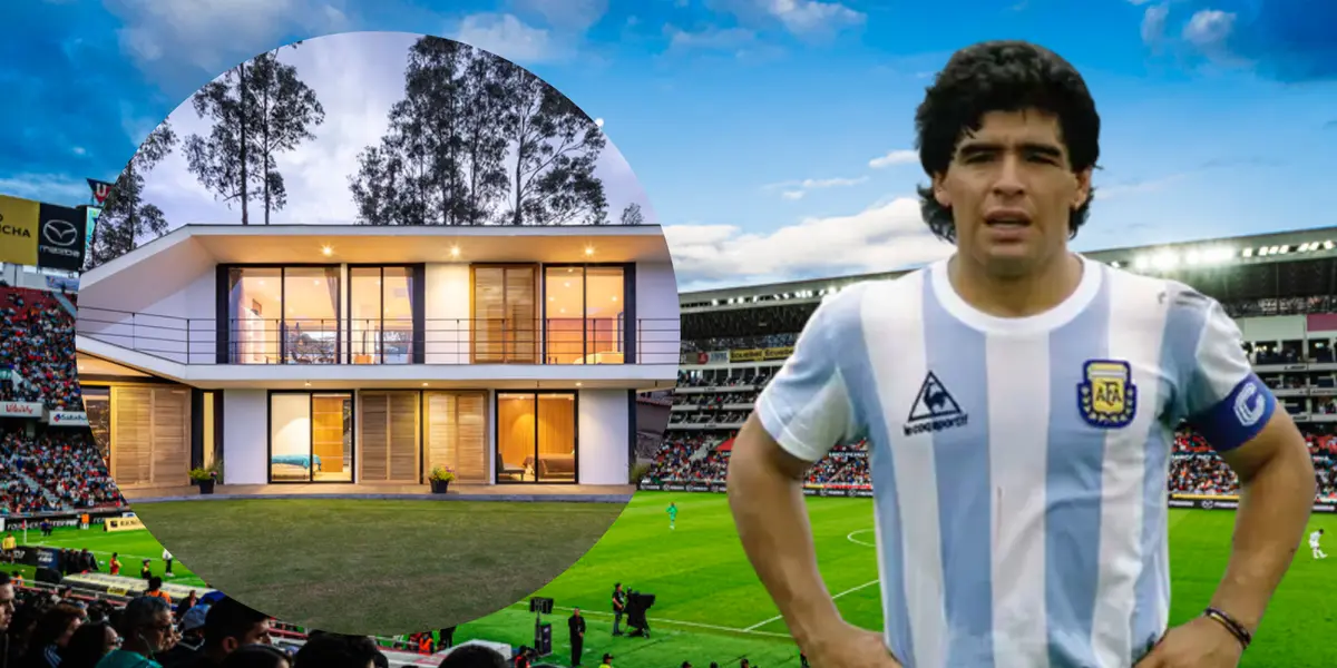 Diego Maradona (Foto tomada de: Liga de Quito/La Nación/Archdaily)