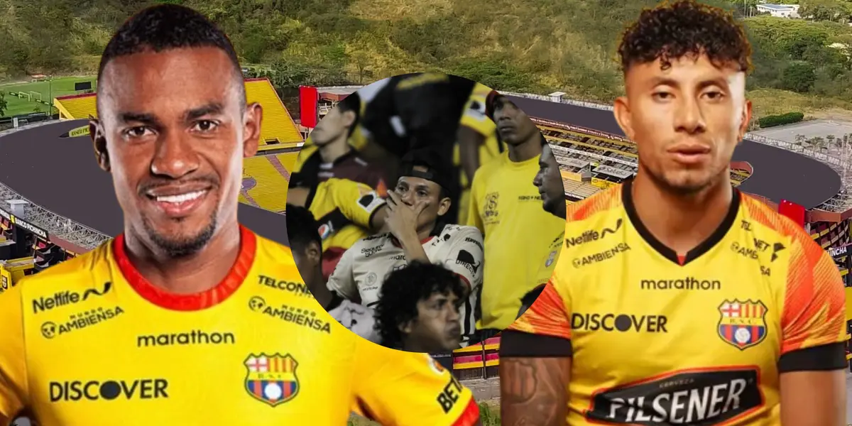 Dixon Arroyo y Joao Rojas (Foto tomada de: Barcelona SC)