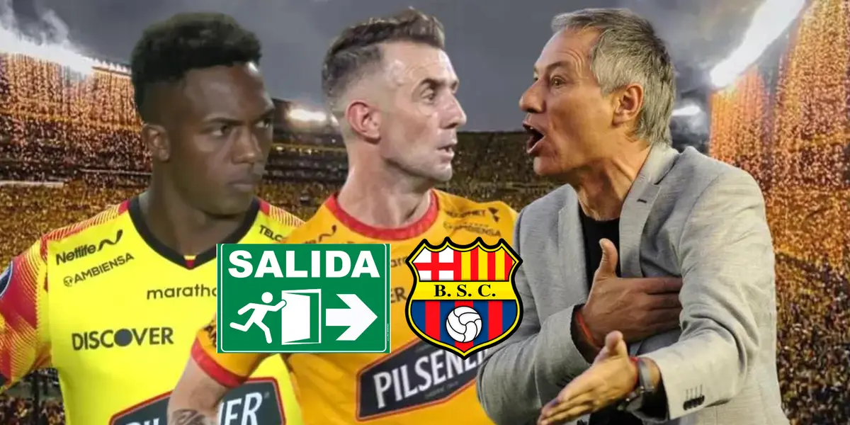 A falta de una fecha, los 2 jugadores que tendría los días contados en Barcelona SC