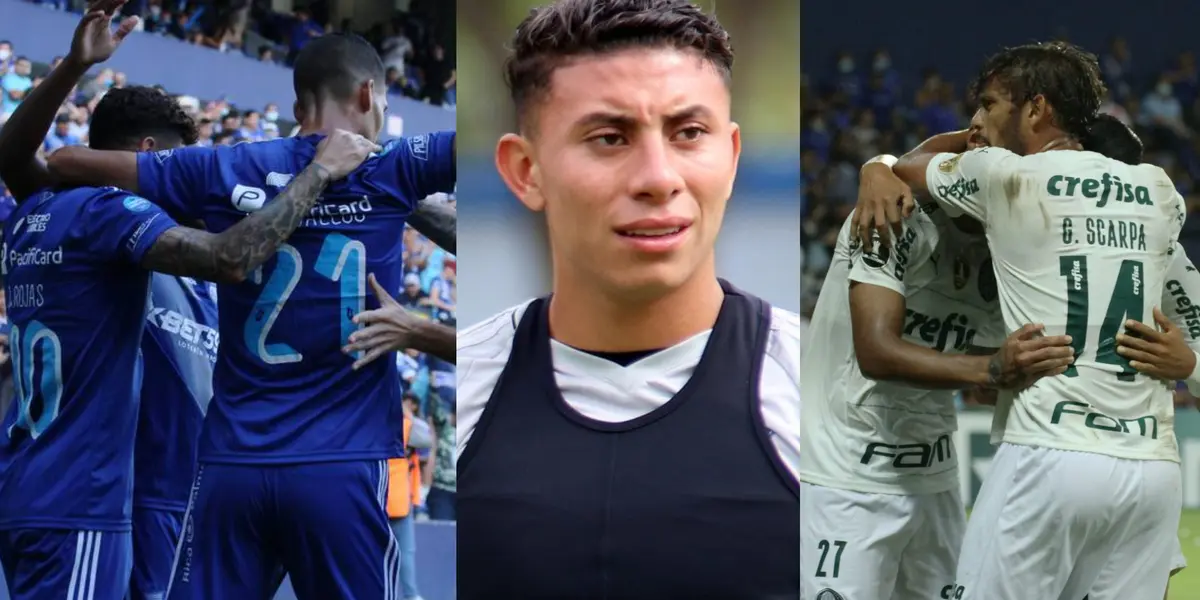 Emelec cayó ante Palmeiras por 3 a 1 y se pone cuesta arriba su clasificación en Copa Libertadores. El tanto lo anotó Joao Rojas