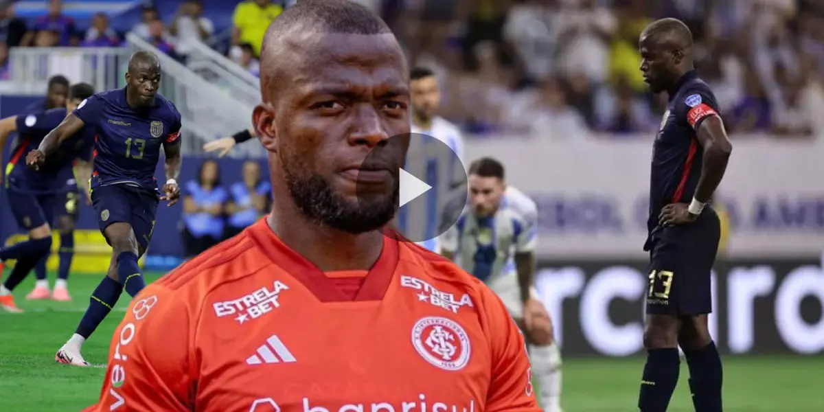 Énner Valencia con la camiseta de Internacional de Porto Alegre (Fuente: Ecuavisa y El Telégrafo)