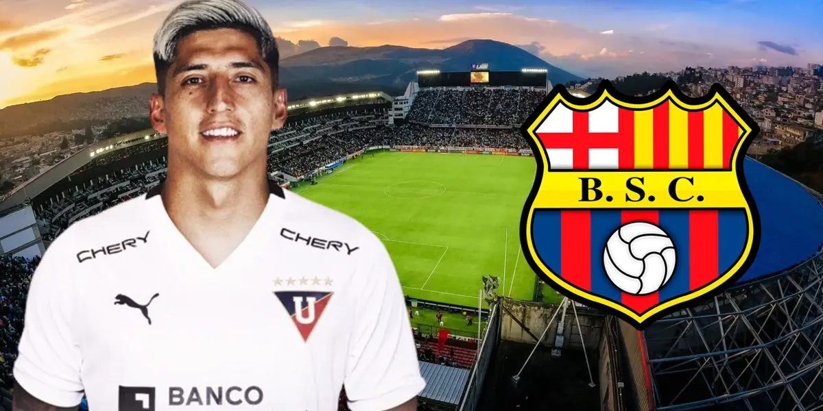 (VIDEO) El primer gol de Fernando Cornejo para Liga de Quito vs. Barcelona SC por la Liga Pro