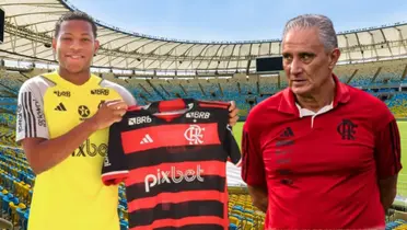 Gonzalo Plata y Tite (Foto tomada de: Libero/Flamengo)