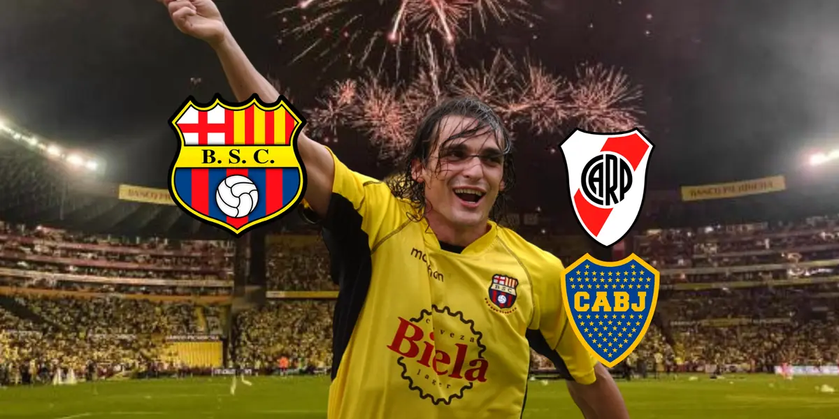 Dijo que Barcelona SC es más grande en Ecuador que River y Boca y que es de la vida de Guillermo Morigi