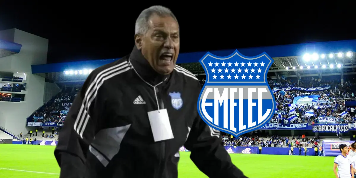 Hernán Torres gritando. Foto tomada de: Emelec