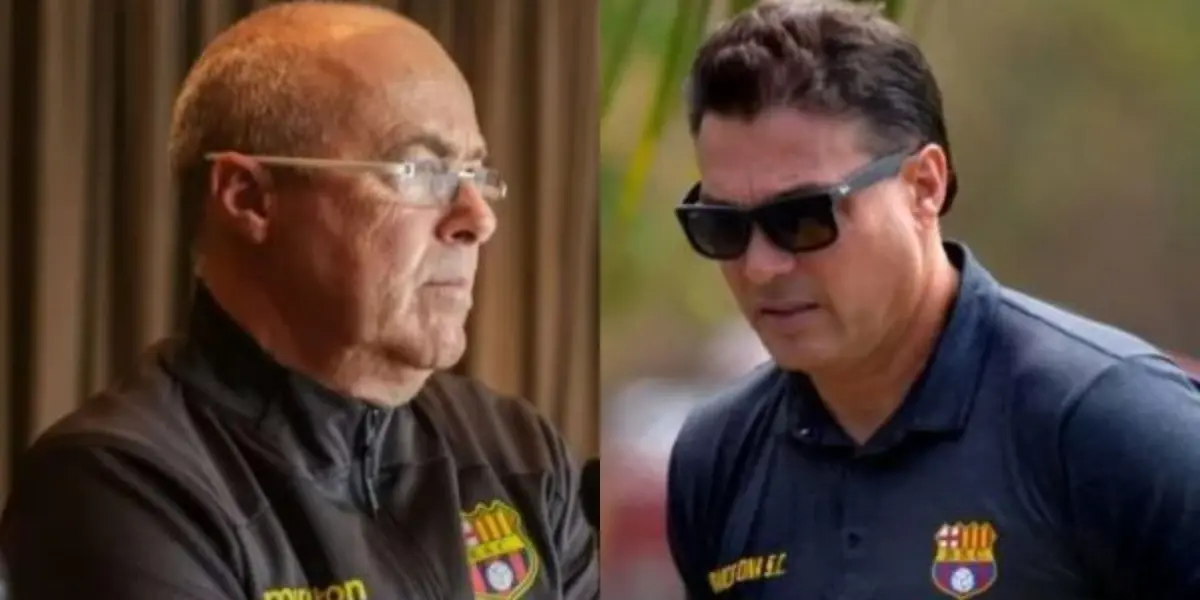 Jorge Célico tuvo una reunión con Alfaro Moreno para discutir los resultados que ha tenido Barcelona SC y el DT tiene su excusa segura