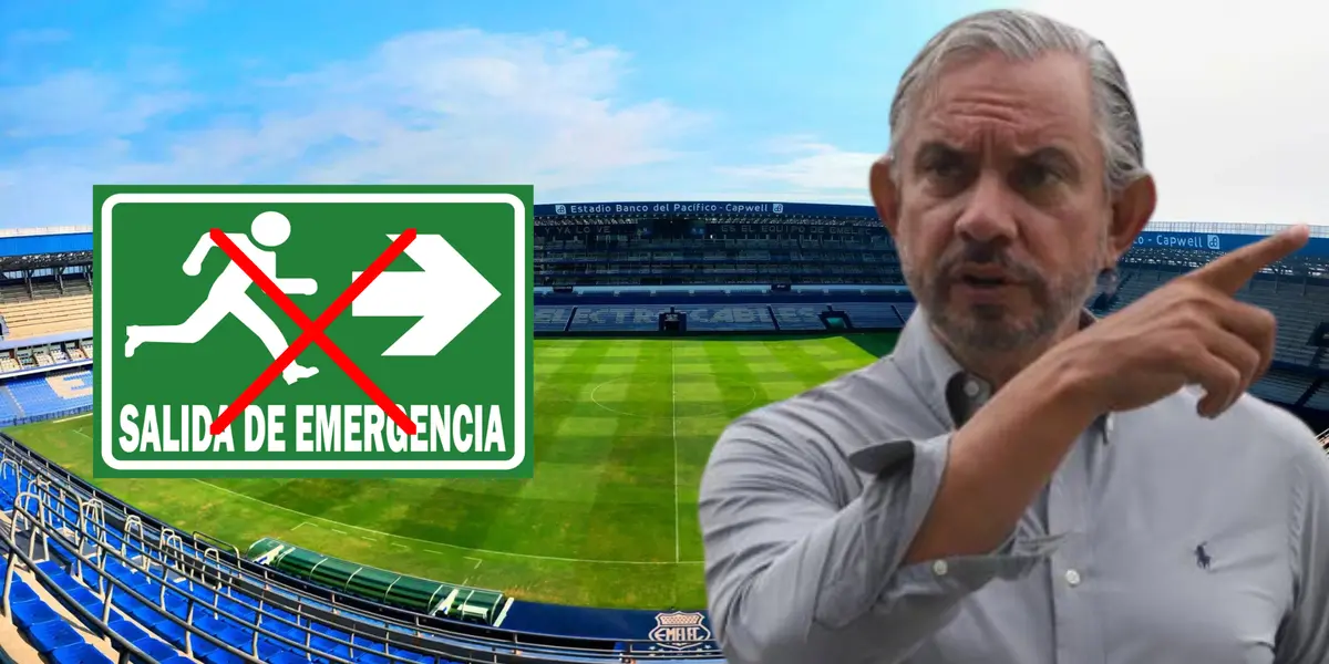 El jugador de Emelec que parecía tener un pie fuera, pero no saldría por la situación