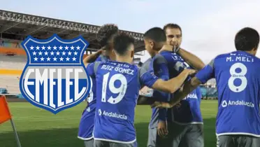 Jugadores de Emelec (Foto tomada de: Delfín/API)