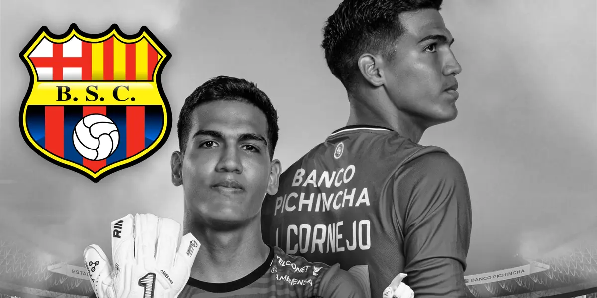 Justín Cornejo con la camiseta de Barcelona SC (Fuente: IG de Barcelona SC)