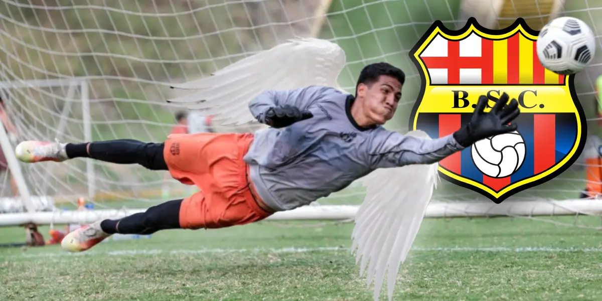 Justin Cornejo durante entrenamientos con Barcelona SC (Fuente: El Universo)