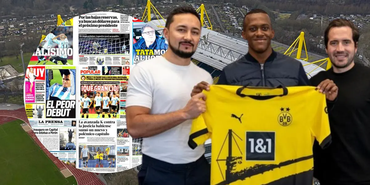 Con solo 16 años, firmó con el Borussia Dortmund y así reaccionó la prensa argentina a Justin Lerma