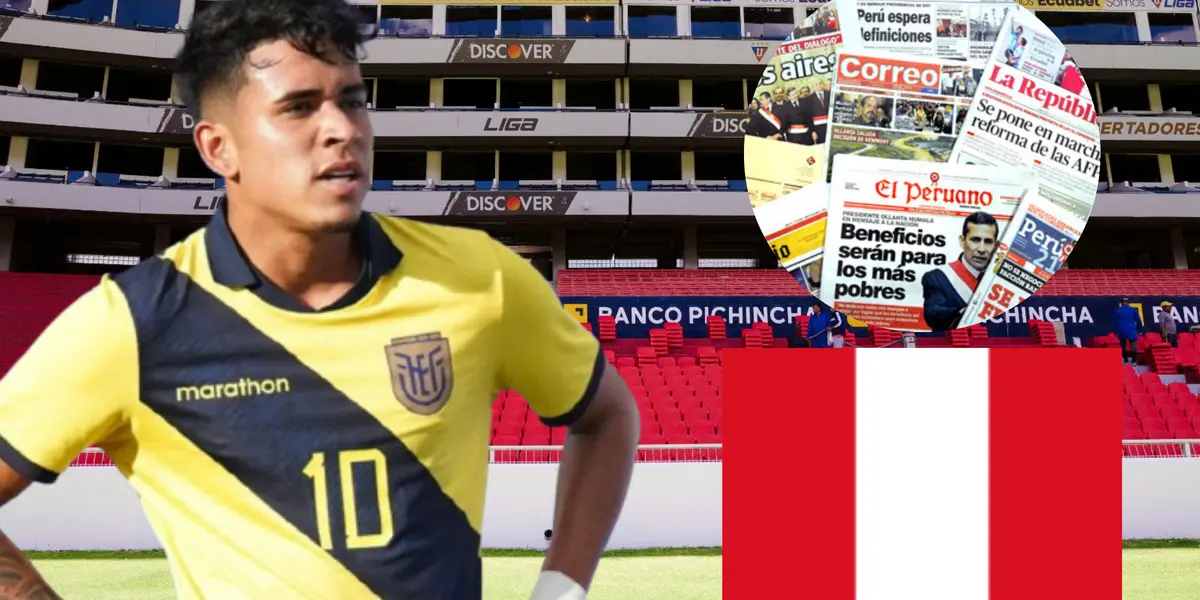 Ya que en plantilla no le ganan a Ecuador, así se fue la prensa peruana contra Kendry Páez