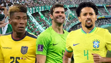 Kevin Rodríguez, Alisson, Marquinhos (Foto tomada de: La Tri/Marca/Transfemarkt)