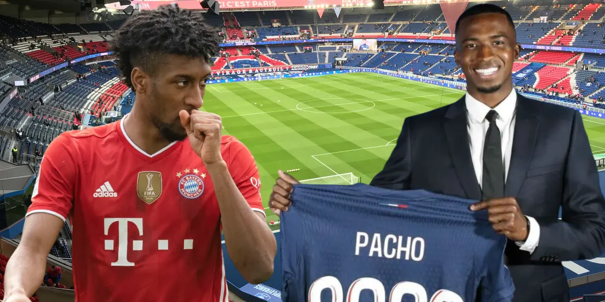 Kinglsey Coman y Willian Pacho (Foto tomada de: Wikipedia/PSG/Fichajes)