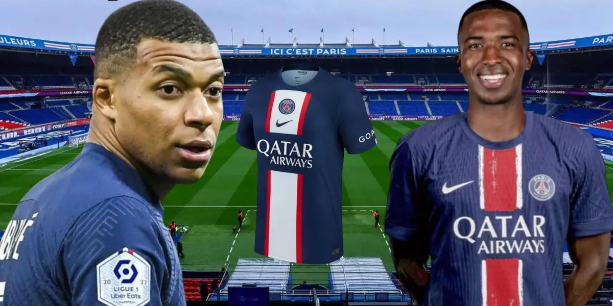 Mientras la camiseta de Kylian Mbappé costaba $250, lo que vale la de Willian Pacho en el PSG