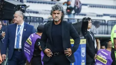 Leonel Álvarez, entrenador de Emelec / Foto: API