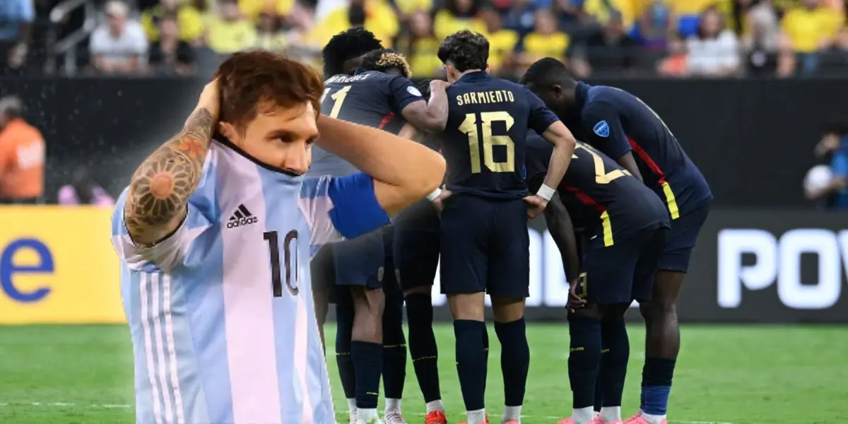 Lionel Messi ante Ecuador (Fuente: C5N / EXTRA)